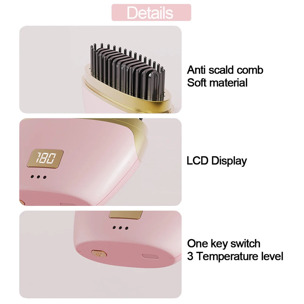 EasyGlow Hair Straightening Comb